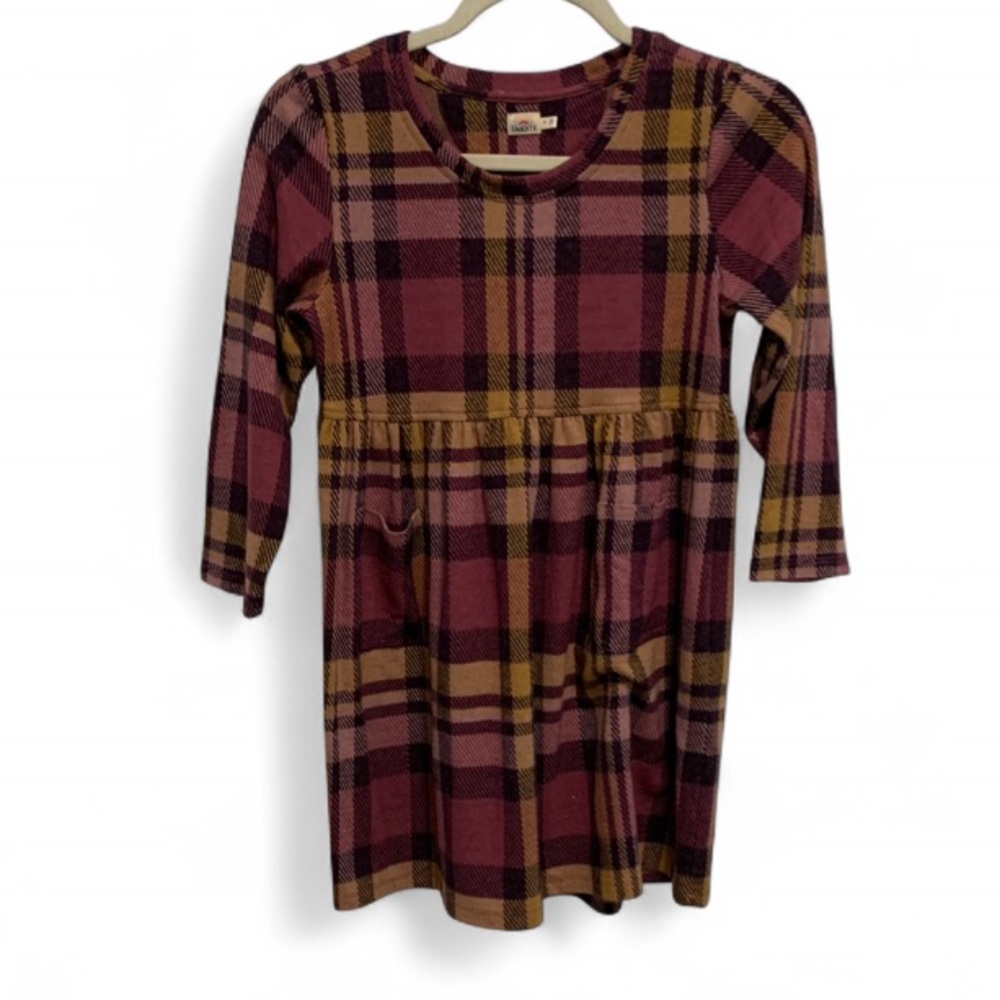 Faherty Pink Plaid Mini Dress